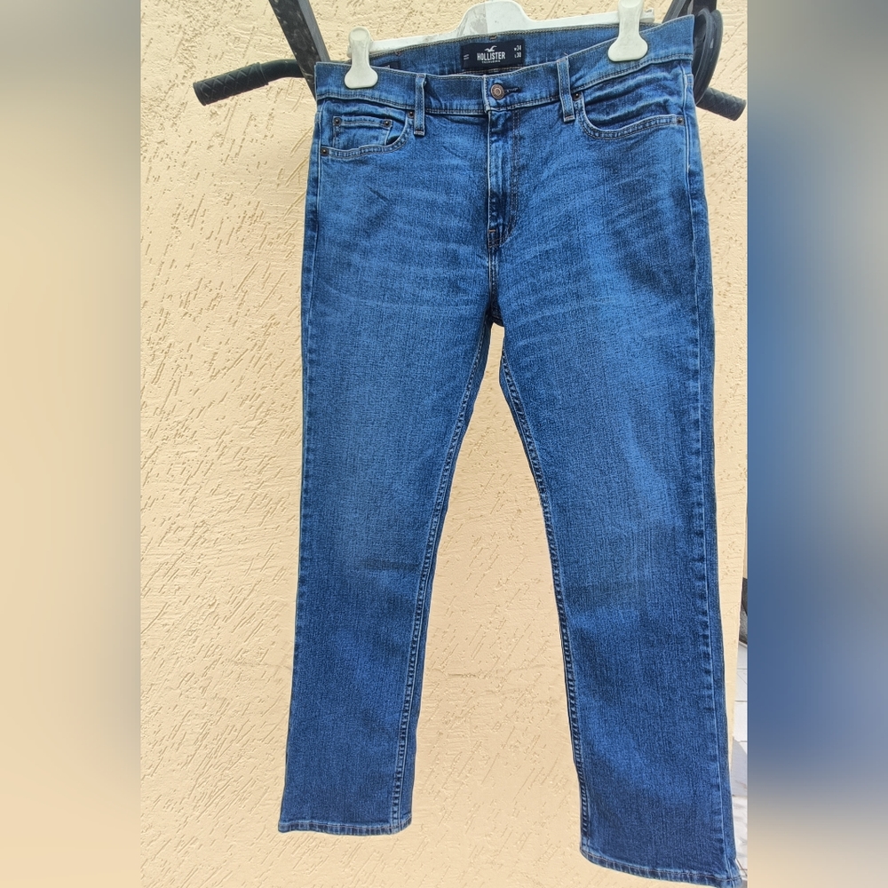 Hollister epic flex slim straight jeans made in Mexico - Picture 4 of 17